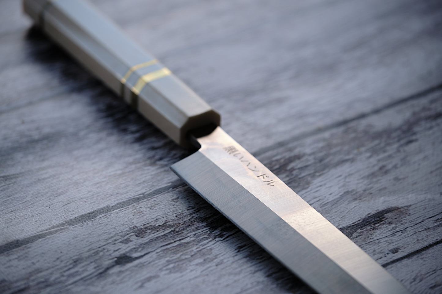 BLACK HANDLE – 11.6” Yanagiba Sashimi Knife | 9Cr18MoV Stainless Steel with Ivory Octagonal Handle
