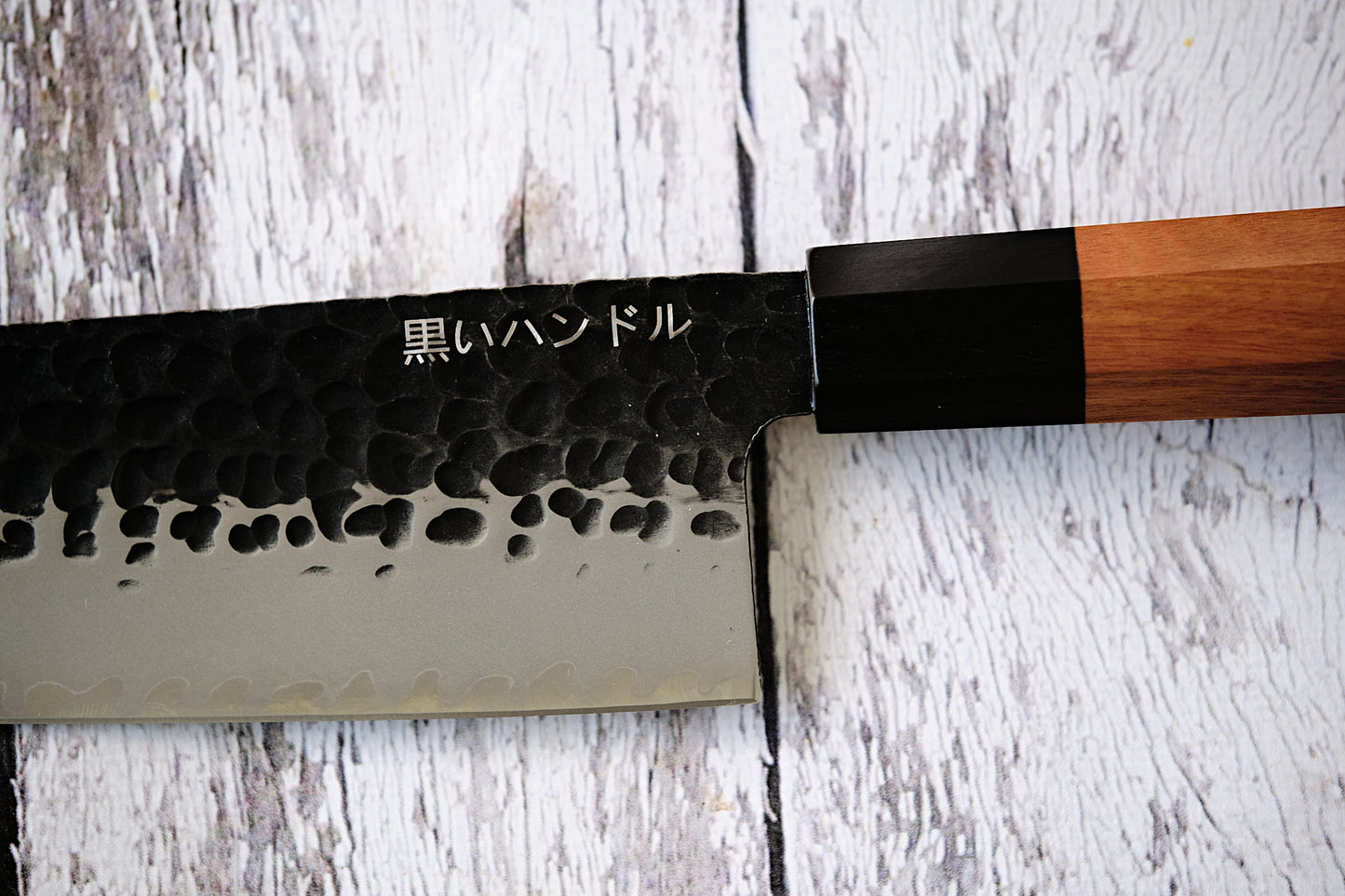 BLACK HANDLE – 9” Kiritsuke Chef Knife | Japanese AUS-10 Core with Natural African Wood Handle