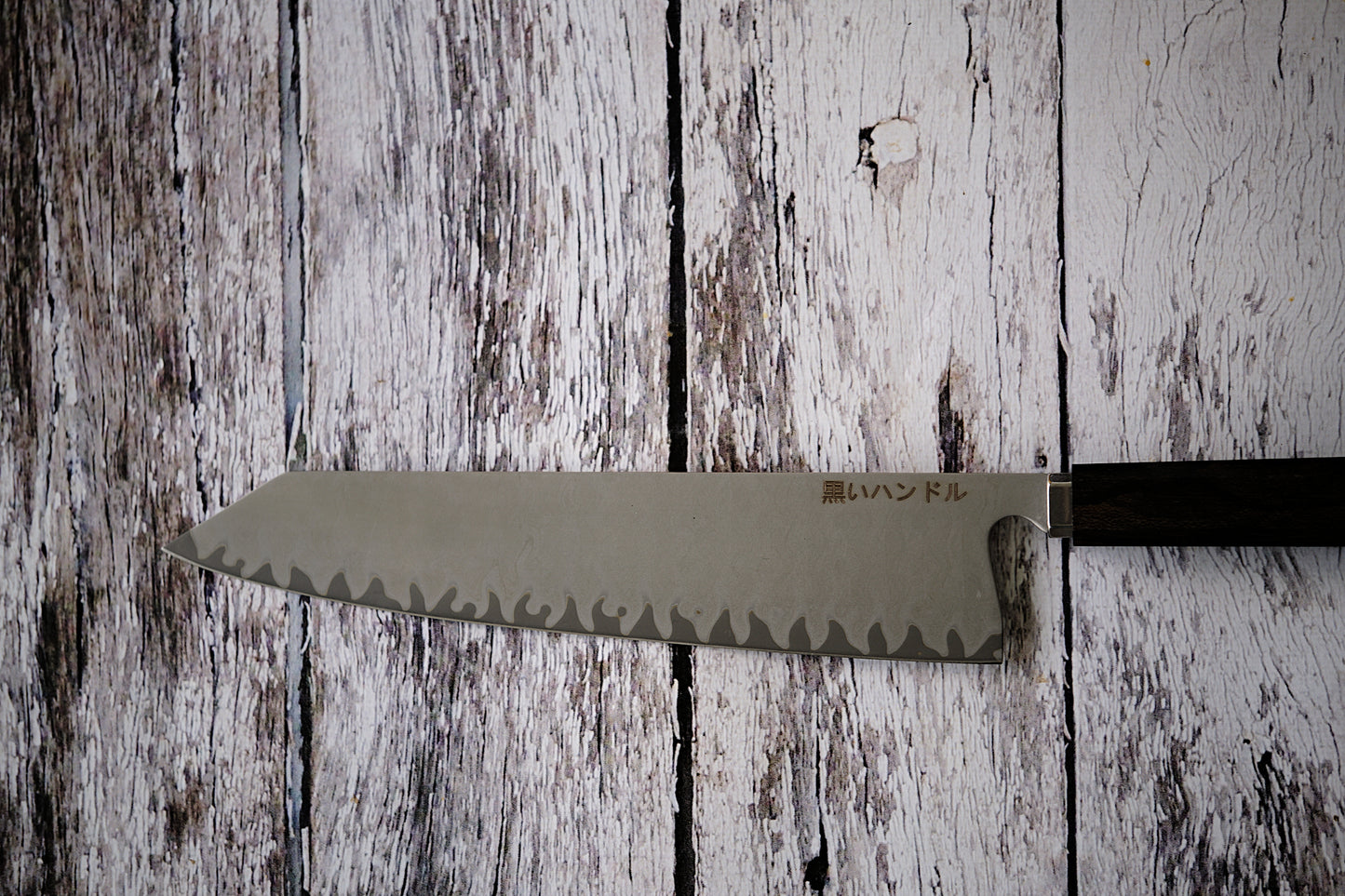 BLACK HANDLE – Handmade 8” Kiritsuke Knife | 5-Layer Clad Steel with Ciricote Wood Handle
