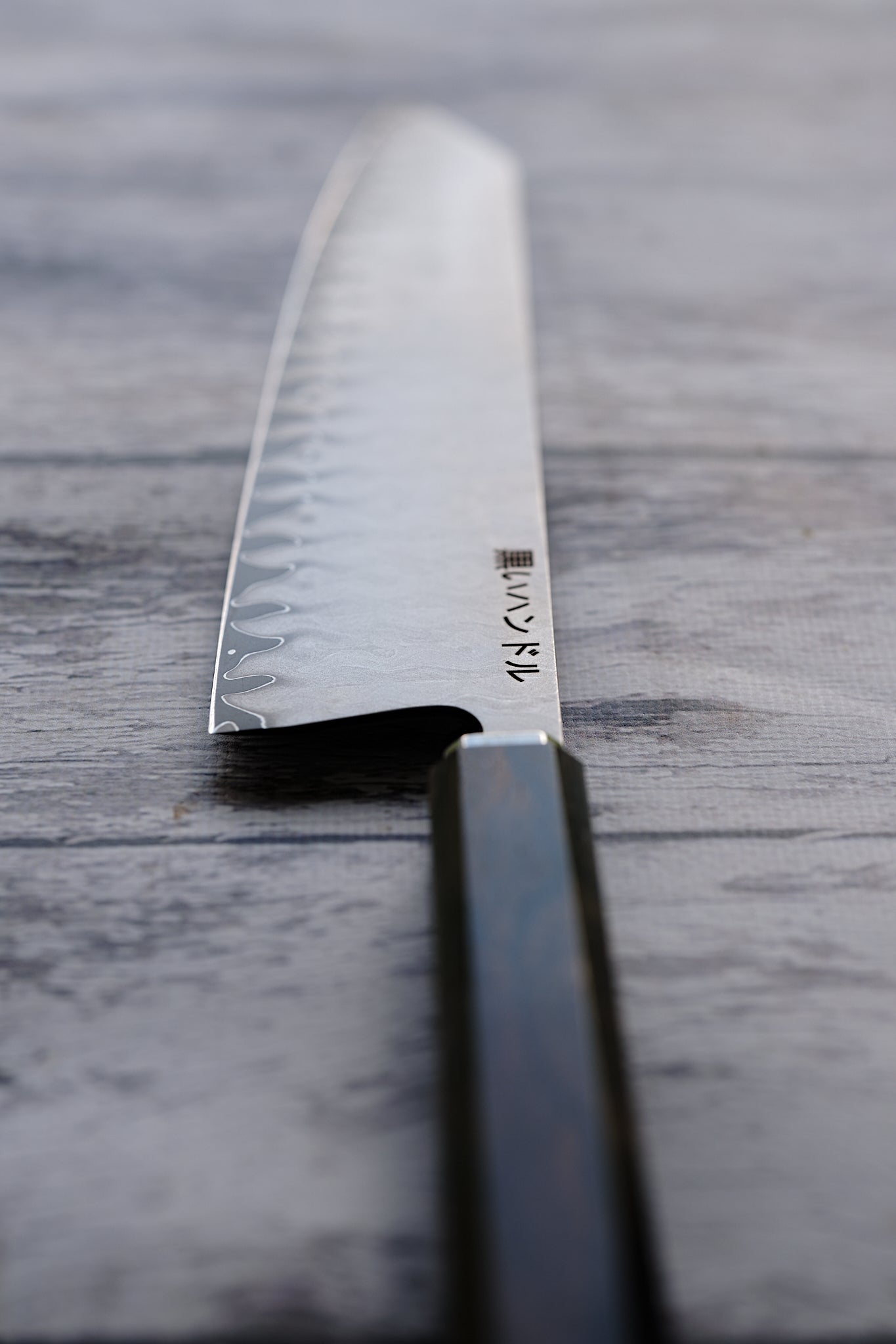 BLACK HANDLE – Handmade 8” Kiritsuke Knife | 5-Layer Clad Steel with Ciricote Wood Handle