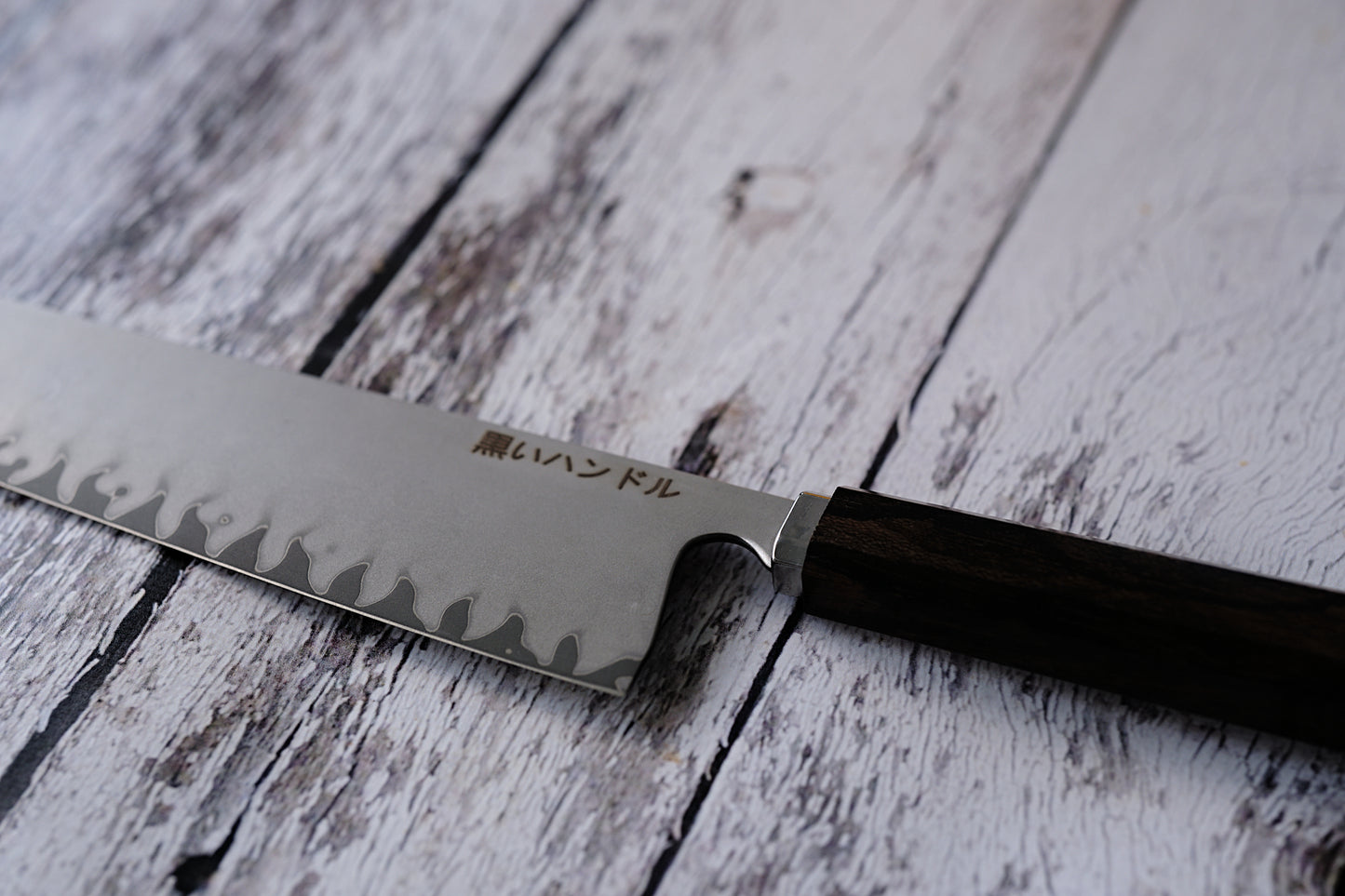 BLACK HANDLE – Handmade 8” Kiritsuke Knife | 5-Layer Clad Steel with Ciricote Wood Handle
