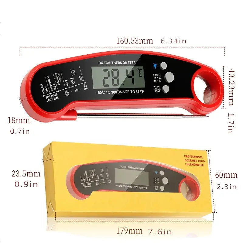 QuickTemp Meat Thermometer with LED & Magnet