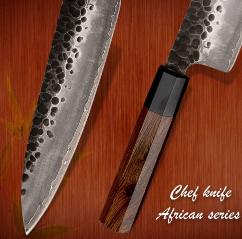 Sanhe 8-Inch Master Chef Knife with Rosewood Grip