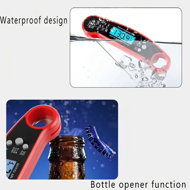 QuickTemp Meat Thermometer with LED & Magnet