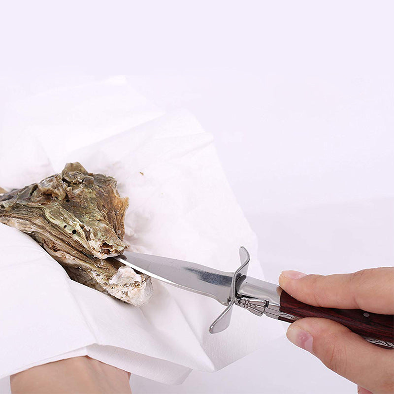 Seafood Pro Stainless Oyster Knife with Safety Gloves