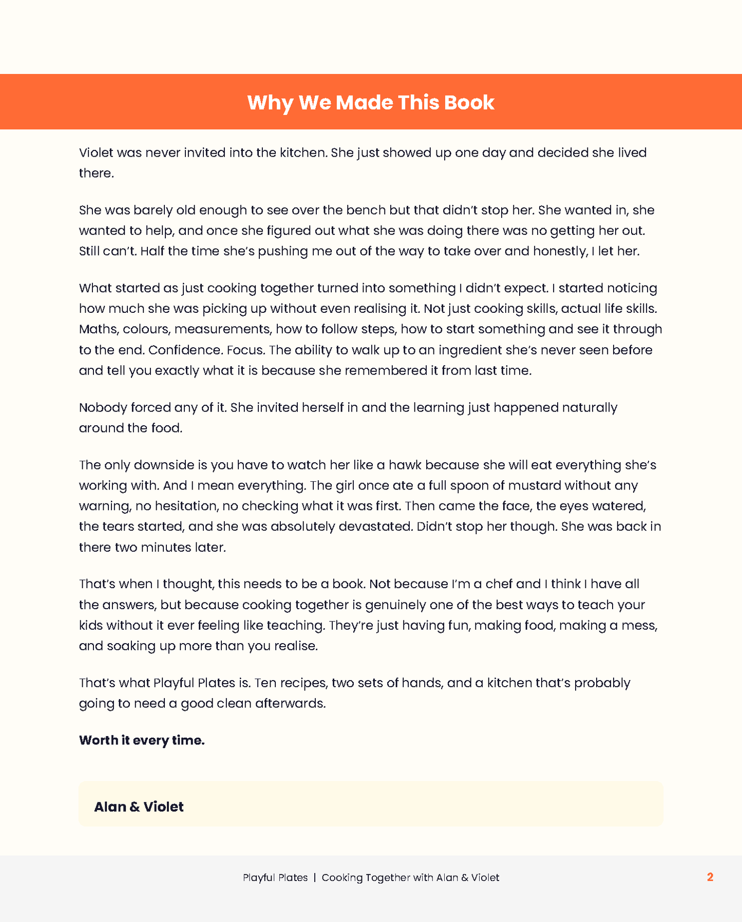 Playful Plates: A Kids Cookbook by Alan and Violet Dawes EBOOK