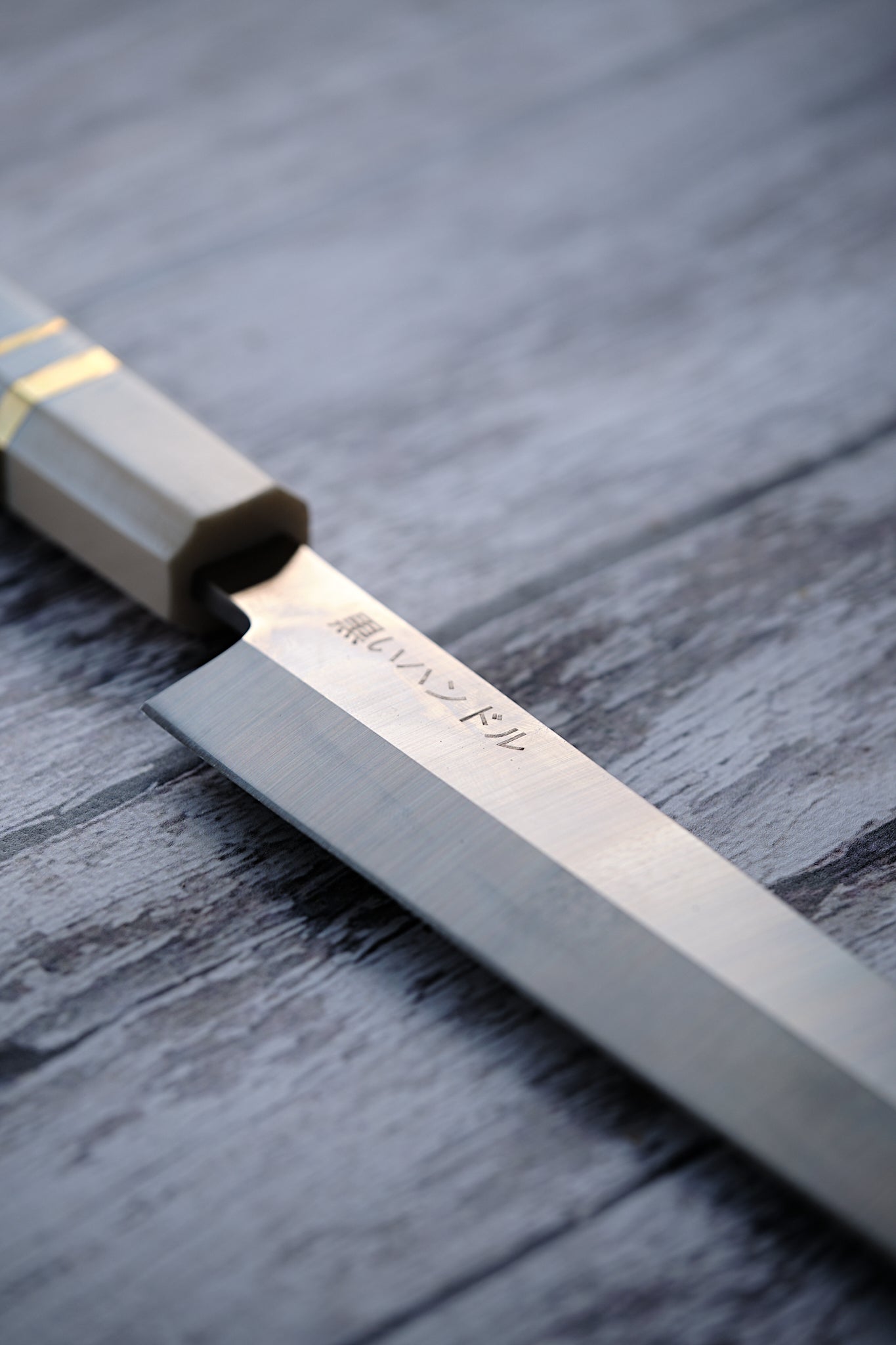 BLACK HANDLE – 11.6” Yanagiba Sashimi Knife | 9Cr18MoV Stainless Steel with Ivory Octagonal Handle