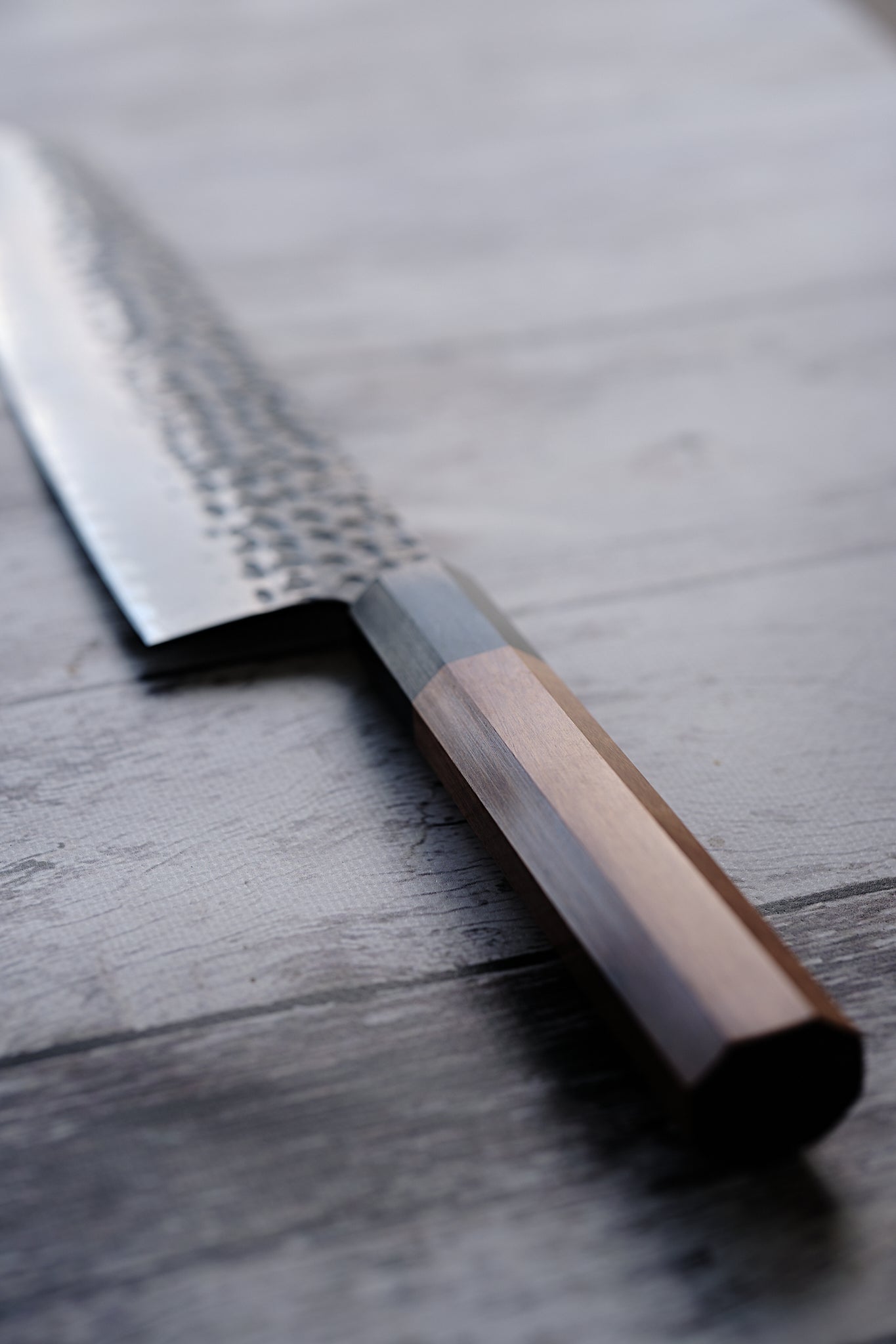 BLACK HANDLE – 9” Kiritsuke Chef Knife | Japanese AUS-10 Core with Natural African Wood Handle