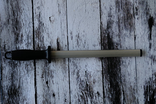 BLACK HANDLE – Diamond Honing Rod | Professional Sharpening Steel with ABS Handle (400–800 Grit)