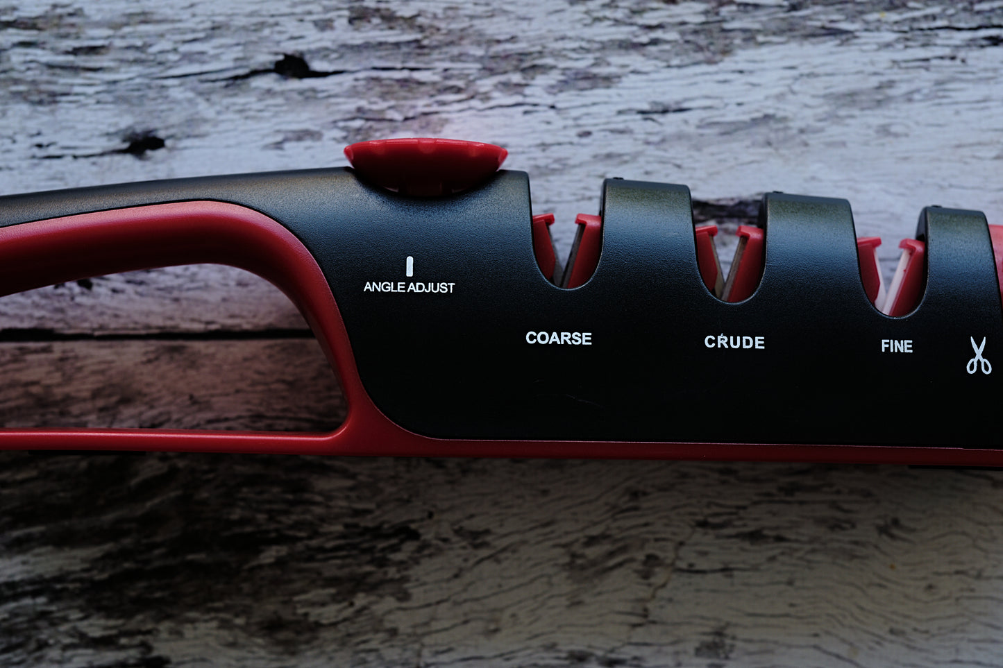 BLACK HANDLE – Professional Knife & Scissor Sharpener | Adjustable Angle with Diamond, Ceramic & Emery Abrasives
