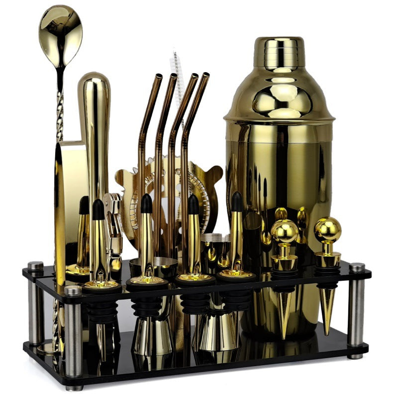 20-Piece Mixologist Bar Kit - Black